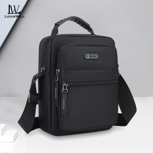 LouisWill Mens Shoulder Bag Waterproof Messenger Bag Handbag Phone Bag Travel Bag Business Bag Large Capacity Cross Body Bag Lightweight Casual Bag Leisure Sport Street Bag