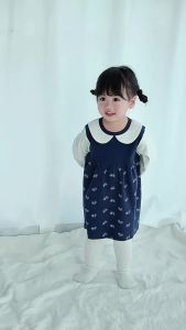 Girls Floral Dress Spring/Summer Fashionable Korean Style Princess Dress Sweet Doll Collar Baby Spring Dress