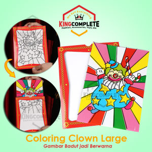 Coloring Clown Large Size  Alat Sulap Badut Warna Besar