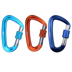 High Strength Climbing Carabiner Suspension Swing Safety Clip 12KN D Shaped Buckle Professional Climbing Buckle Lock