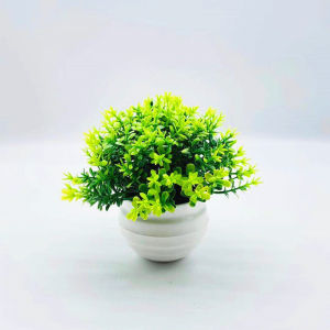 Artificial Plant Simulation Potted Plant Mini Green Plants Plant Artificial Potted Plants for Office Home Plastic Home Decoration