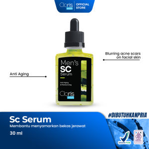 Clorismen SC Serum - Serum Wajah Pria Memudarkan Bopeng Bekas Jerawat dan Tekstur Kulit Tidak Merata
