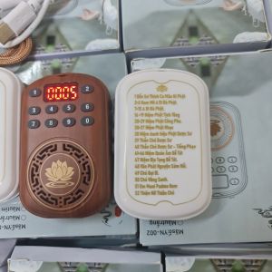 Máy niệm Phật Mini 56 bài -Hy002 có Thần Chú Dược Su trị bệnh