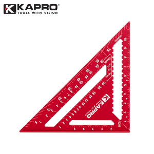 KAPRO 446 High Definition Anodized Rafter Square Resists Wear Corrosion Features Conversion Table and Protractor Lightweight Compact Profile 7/12inch