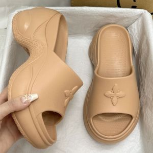 [Free Shipping] Cross-Strap High-Heeled Platform Sandals New Summer Style Casual Slip-On Sandals With A Thick Sole
