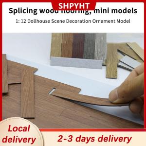 [COD] SHPYHT Local delivery Ship within 24 hours 10PCS Mini Floor Boards Dollhouse Floor Tiles Miniature Wooden Flooring For 1:12 Doll House Furniture Wall Floor Decor