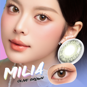 Kính áp tròng DOLL EYES - Milia olive brown