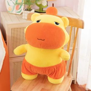 Capybara Lulu Plush Doll Fluffy Soft Dolphin Lulu Doll Plush Toy Simulation Stuffed Capybara Doll Home Decor