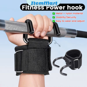 1Pc Lifting Hook Power Hook Wrist Strap Non-Slip Hard Pull Hook Pull-Up Hand Strap Grip ItemMart