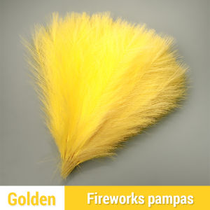 24pcs Artificial Pampas Grass Fluffy Artificial Fake Flower Boho Decor Bulrush Reed Christmas Decor
