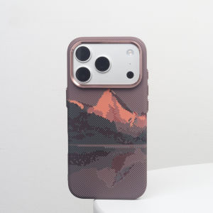 Magne Case Wireless Charging Cover for iPhone 17 16 15 Pro Max Mountain Hard PC Back Shell Camera Lens Protection Phone Coque