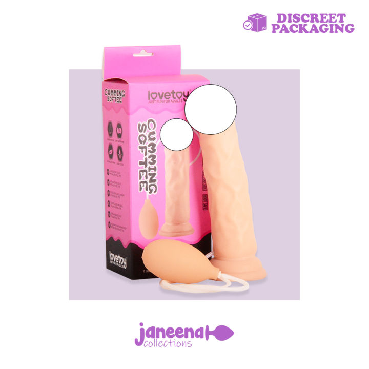 Janeena Lovetoy 8.5 inch Soft Finish Cock Cumming Softee Squirting DIldo  Sex Toy Pink Squirting Ejaculation Action Dildo Lovetoy Suction Base Dildo  Realistic Veins And Head Design Dildo - Lazada | Lazada PH