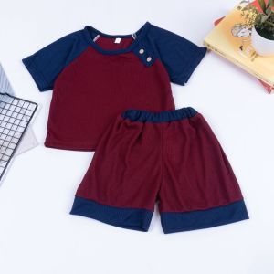 Setelan Anak Laki Laki Rei Rib Button / Set Anak Button Earth Tone 1-5 thn