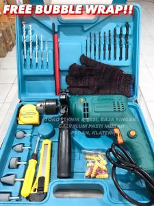 Mesin Bor Set Impact 13 mm MODERN M-2130B Drill Koper Beton Tembok Kayu Besi M2130B M 2130 13mm