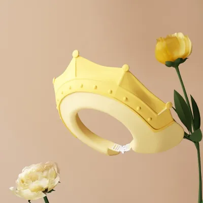 SKISOPGO Baby Kids Shower Cap Shield Silicone Bath Hat Protection Waterproof Adjustable Topi Mandian Bayi