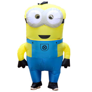 Flat Yellow Inflatable Costume for Adult Cartoon Anime Costume Halloween Party Funny Performance Costumes2026