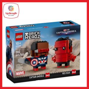 Lego Brickheadz 40668 Captain America and Red Hulk Figures (2024)