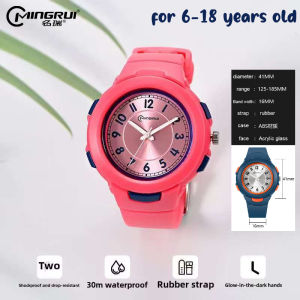 Free gift box /MINGRUI Student Fashion Waterproof Watch Kids Quartz Sports Watch for Boys and Girls