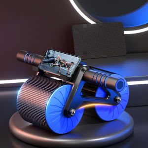 ล้อออกกำลังกาย เครื่องบริหารหน้าท้อง มีที่วางโทรศัพท์ ลูกกลิ้งหน้าท้อง ออกกำลังกาย ลูกกลิ้งฝึกกล้ามท้อง มี 3 สี รีบาวด์อัตโนมติ