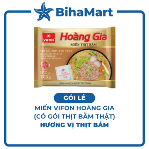 [GÓI LẺ] - VIFON - Miến Hoàng Gia hương vị Thịt bằm (có gói thịt bằm thật) Miến thịt bằm Vifon Hoàng Gia (105g/gói)