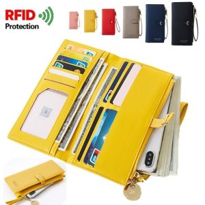 Wristband Women Long Wallet Many Departments Female Wallets Lady Purse Zipper Phone Pocket Card Holder Ladies Clutch