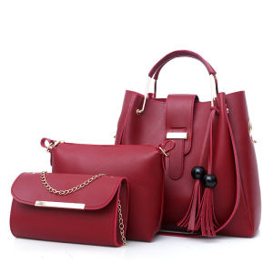iFashion 1015 Women 3 In 1 Fashion Sammi Shoulder Handbag Set Ladies Sling Tote Bag Wanita Bags Silang Tangan Sandang