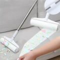 Long Handle Retractable Tear-off Sticky Paper Roller Floor Sticky Hair Carpet with Dust Sticky Hair Roller Sticky. 