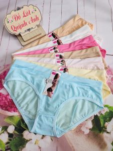 COMBO 10 QUẦN LÓT THÔNG HƠI BIG SIZE (60-75 Kg) Mã 811 Co Giản Thoáng Mát Thấm Hút Mồ Hôi - Đồ Lót Quỳnh Anh