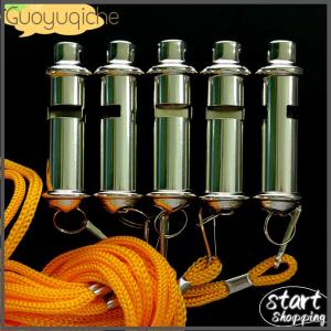 【Guoyuqiche】 1PC Đào Tạo Trọng tài Kim Loại Còi Với Cổ Chuỗi Ngoài Trời Bóng Thể Thao Con Chó Đào Tạo Trường An Ninh Khẩn Cấp Bán Buôn
