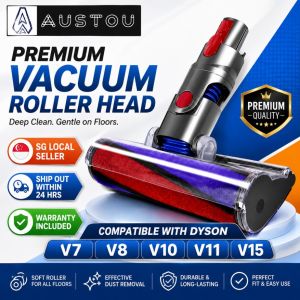 Compatible Dyson V7 V8 V10 V11 V15 Fluffy Soft Roller Cleaner Head Attachment