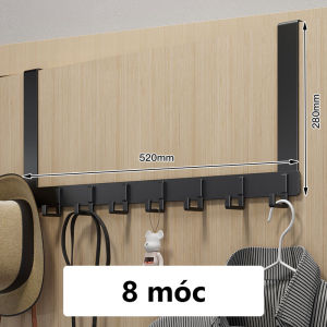 Giá Đỡ Móc Treo Đồ Dùng Gắn Cửa Tiện Dụng Cho Gia Đình