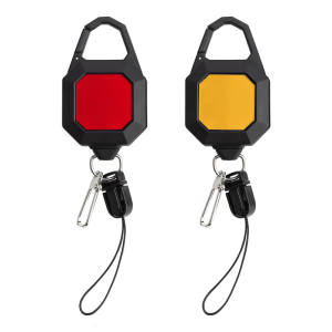 Locking Retractor 6oz Fly Fishing Retractor Retractable Keychains with 26inch Cord Heavy Duty Badges Holder