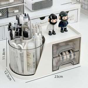 แถมฟรีสติ๊กเกอร์ กล่องใส่เครื่องสำอาง มีลิ้นชัก และหมุนได้ 360 กล่องใส่เครื่องประดับ กล่องใส่ของอเนกประสงค์