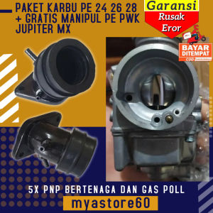 PAKET KARBU KARBURATOR CARBU PE 24 26 28 + GRATIS MANIPUL MANIPOL INTEK PE PWK YAMAHA YUPITER JUPITER MX 26 28 30
