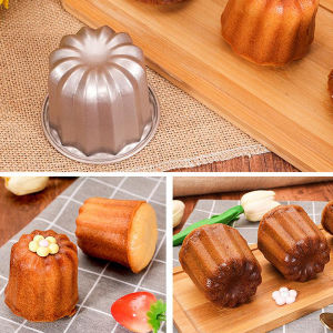 [Sirola] 6 cái Khuôn bánh canele khuôn bánh canele nhỏ không dính khuôn bánh muffin dụng cụ nướng bánh cupcake khuôn bánh ngọt bằng thép carbon giá đỡ bánh cupcake nhỏ