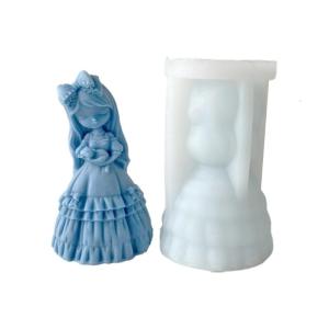 แม่พิมพ์รูปหล่อเรซินอีพ็อกซี่หญิงสาวมีกลิ่นหอมงานประดิษฐ์ทำมือยิปซั่มกลิ่นหอมสำหรับเครื่องประดับบ้านรถหัตถกรรม