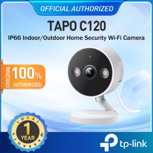 TP-Link Tapo C120 Indoor/Outdoor Wi-Fi Security Camera with IP66 Weatherproof Color Night Vision 1080P Dual Smart Search Vehicle Detection SD Card Storage 1 Year Warranty