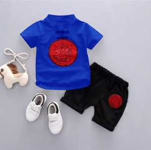 Femmeshopa - Setelan Anak Cowok - Setelan Ank Murah - Setelan Terbaru - Fn Set Cheongsam Boy