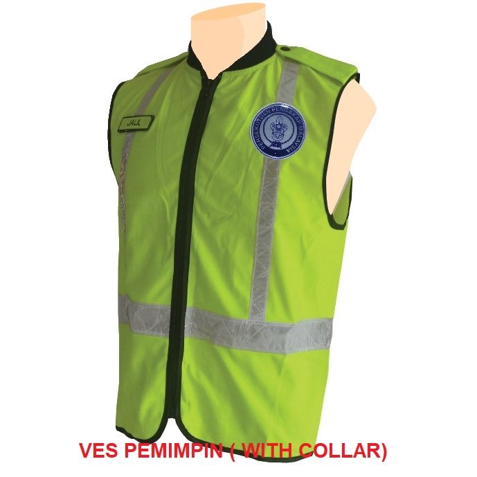 Safety Vest/ Ves Kecemasan Pengakap  (VES PEMIMPIN) WITH COLLAR *READY STOCK*