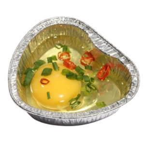 HJKL 100Pcs อลูมิเนียมดีบุกฟอยล์ กระทะอบขนม ใช้แล้วทิ้ง หัวใจ/กลม/สี่เหลี่ยม ถาดเคลือบดีบุก ภาชนะบรรจุอาหาร 100มล. ถาดถ้วยอบ ไข่ใส่ไข่