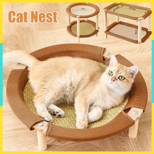Cat Nest Cooling Mat Summer Pet Nest Dog Nest Removable Washable Pet Supplies Katil Kucing