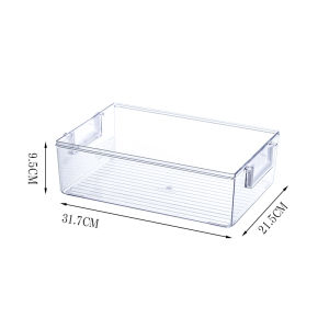 Classy Luxe Japanese Style Refrigerator Transparent Storage Box Kitchen Storage Frozen Storage Classification Beverage Fruit and Vegetable Drainage Storage Box Egg Box