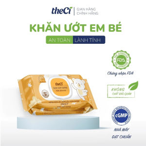 Khăn Ướt TheCi Cho Bé – Khăn Lau Tay Chân Mềm Mại | Tiện Dùng Khi Thay Tã Sau Ăn Và Ra Ngoài