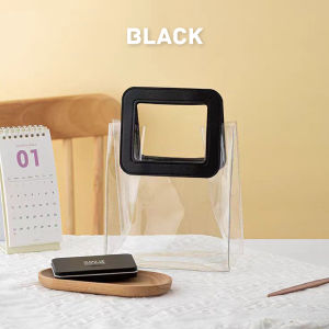 1PC PVC Handle Tote Bag Double Layer Transparent Handbag Packaging Bag Gift Bag Birthday Bag Retail Bag Tote Beg 透明手提袋