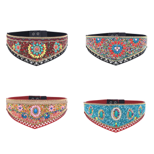 Bohemian Multicolored Beaded Belt Handwoven Adjustable Waistband For Women Ethnic Style Festival Accessory