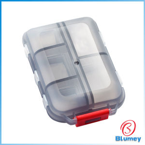 Blumey กล่องเก็บยา กล่องยามินิ 10 ช่อง ขนาดเล็ก ป้องกันความชื้น แบบพกพา สีสันลูกกวาด pill box