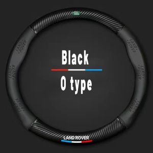 Bọc Vô Lăng Bằng Da Sợi Carbon Xe Hơi Chất Lượng Cao Vỏ Bảo Vệ Vô Lăng Ô Tô 36 ~ 39CM Phù Hợp Cho Land Rover Range Rover Range Rover Sport Discovery Defender 110 LR3 Defender 90 Freelander2 Discovery 4 Range Rover Evoque