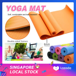 EVA Yoga Mat 6mm Soft High Density Extra Thick Yoga Mat Anti Slip Exercise Mat Workout Mat For Home Exercise Pilate