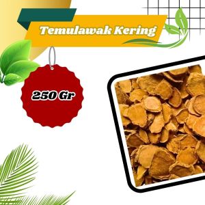 Temulawak Iris Kering Super Premium Suplemen Makanan Herbal Untuk Lambung dan Liver