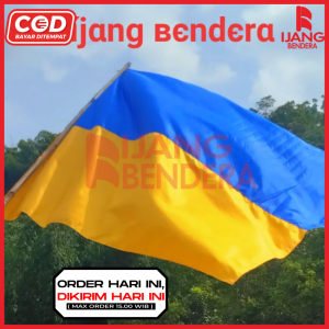 BENDERA BRIGEZ BIRU KUNING 150CM X 100 CM